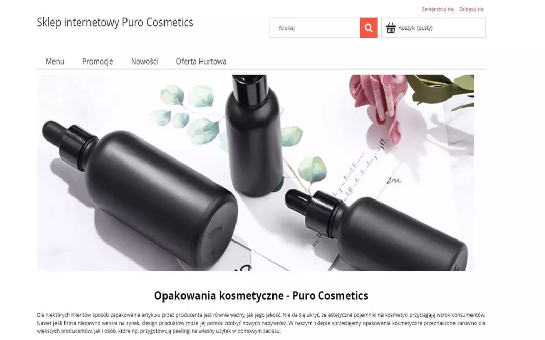 Opakowania kosmetyczne - Puro Cosmetics