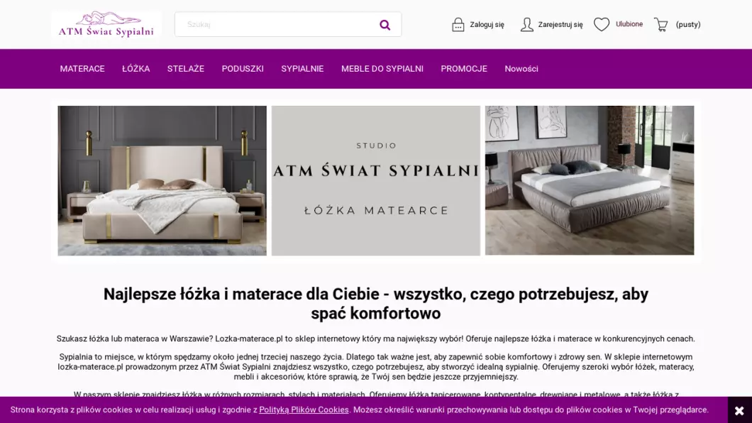 Materace do łóżek, do sypialni | Sklep internetowy ATM Świat Sypialni