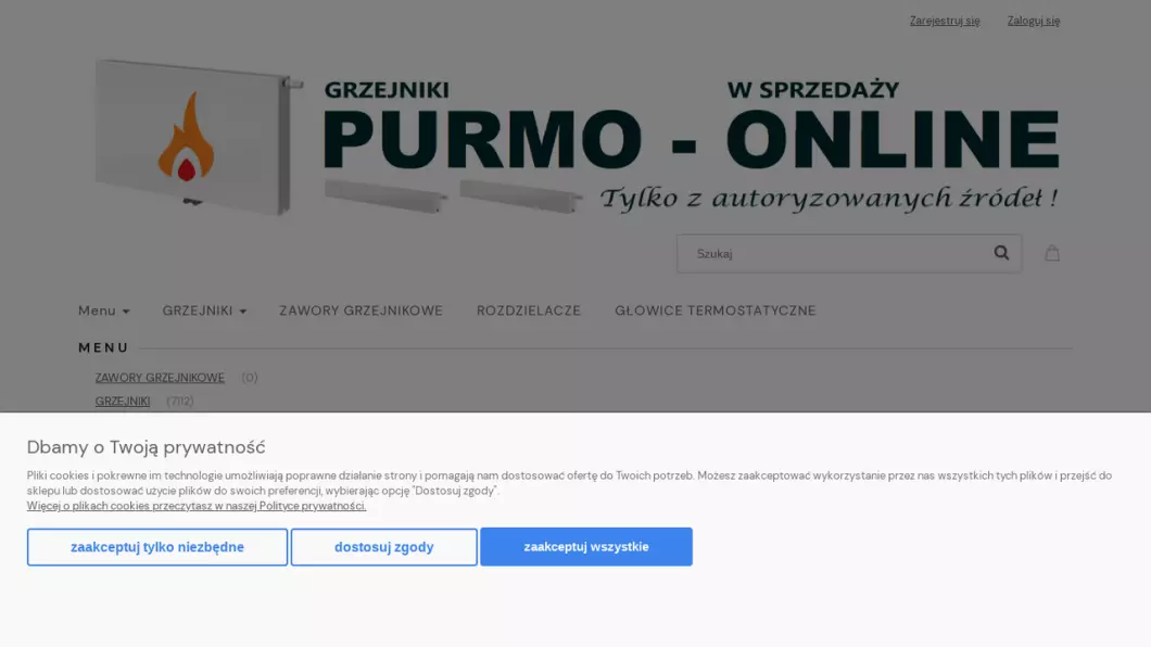 Grzejniki, kaloryfery, akcesoria | Sklep internetowy Purmo-online