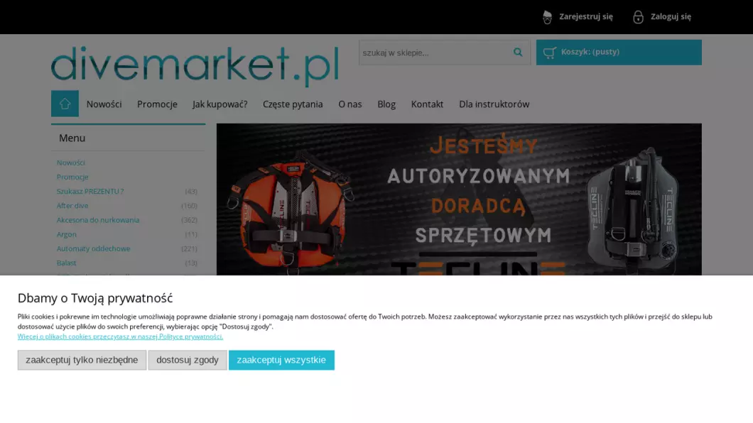 Sklep nurkowy Warszawa | DiveMarket.pl