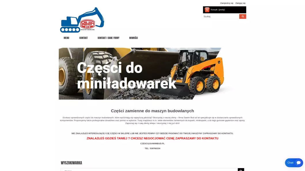 Części zamienne do maszyn budowlanych | SAWIM BUD