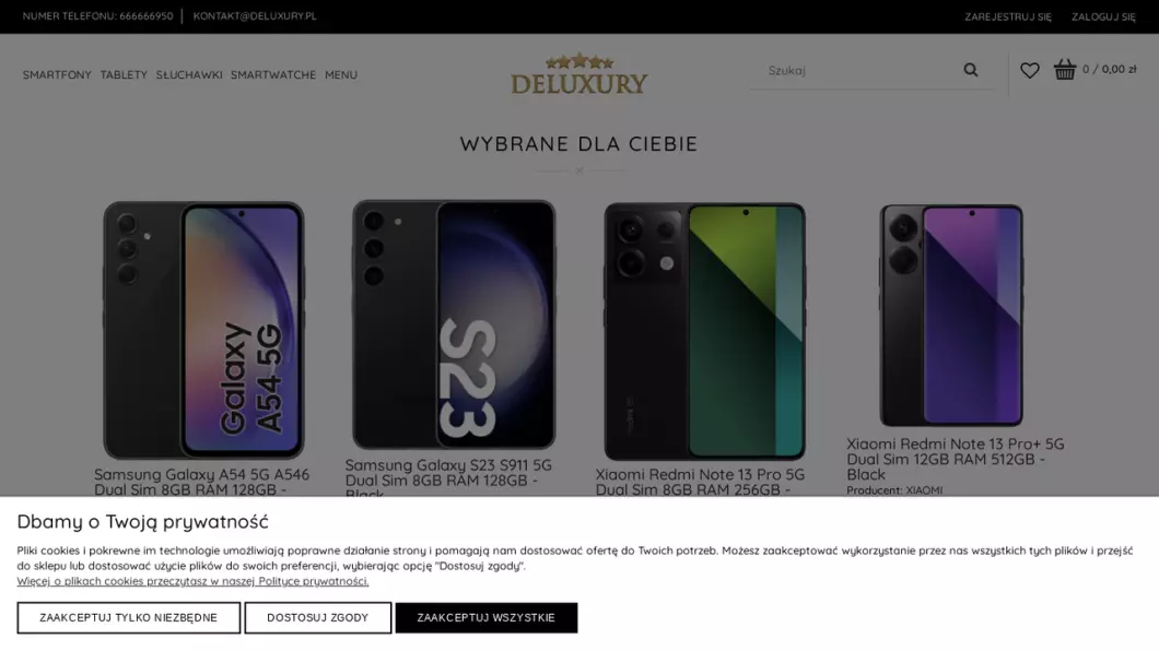 Sklep z telefonami - Deluxury.pl